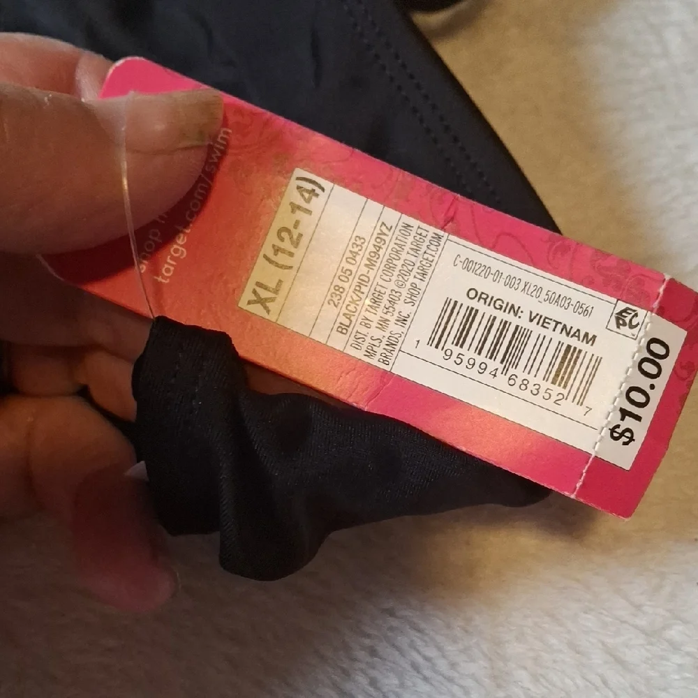 Lot of 4 Mixed Brands XL Black Women's Swimwear